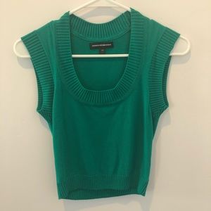 Express Design Studio Green Sweater Vest Sz XS